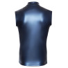 NEK Débardeur avec zip Top Andio Bleu métallisé